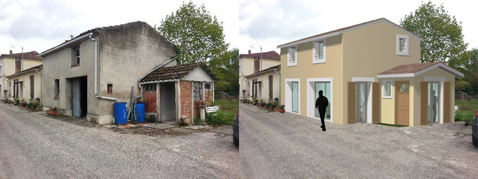 R&eacute;habilitation d'un atelier, Gironde (33)