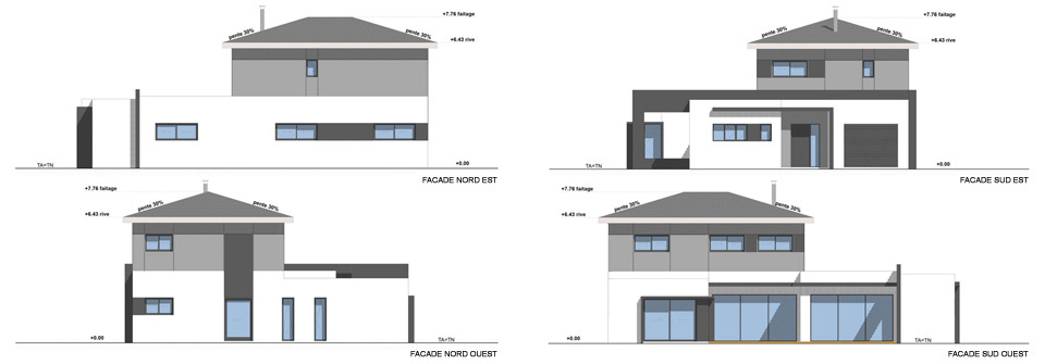 Réalisation d'une maison contemporaine dans les Landes (40)
